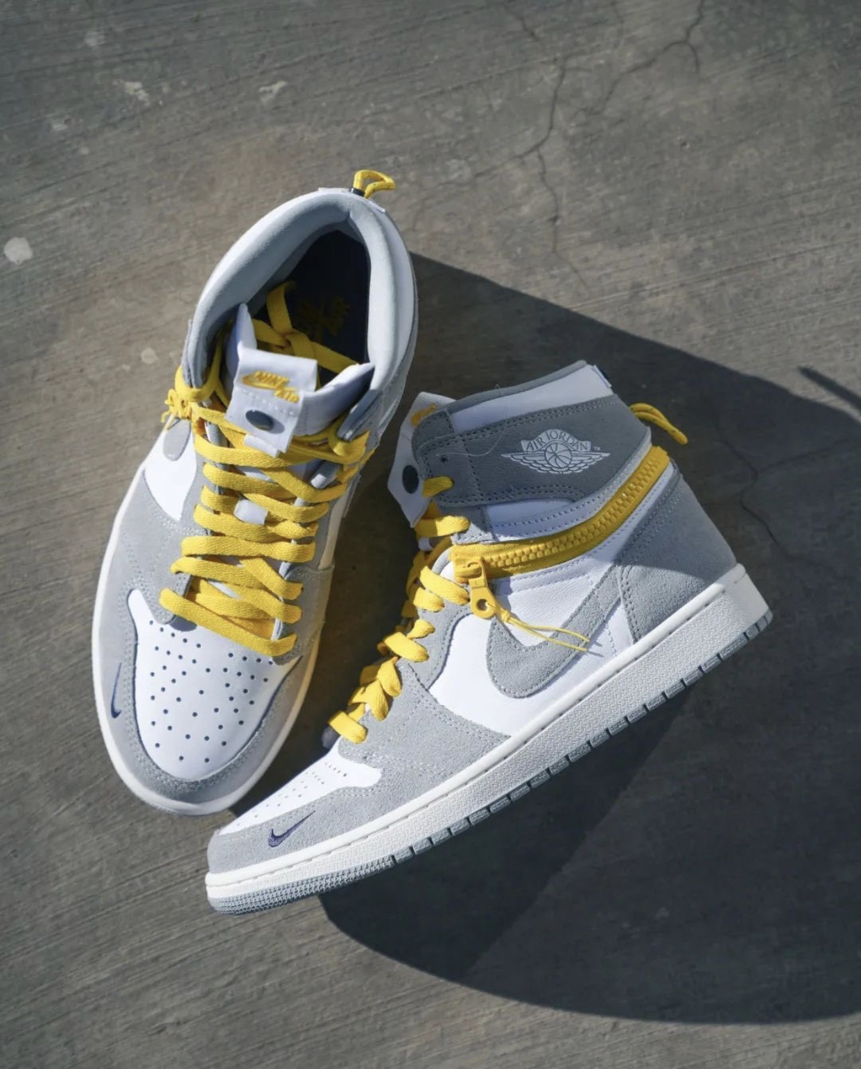 这双烟灰色拉链aj1颜值太高了吧