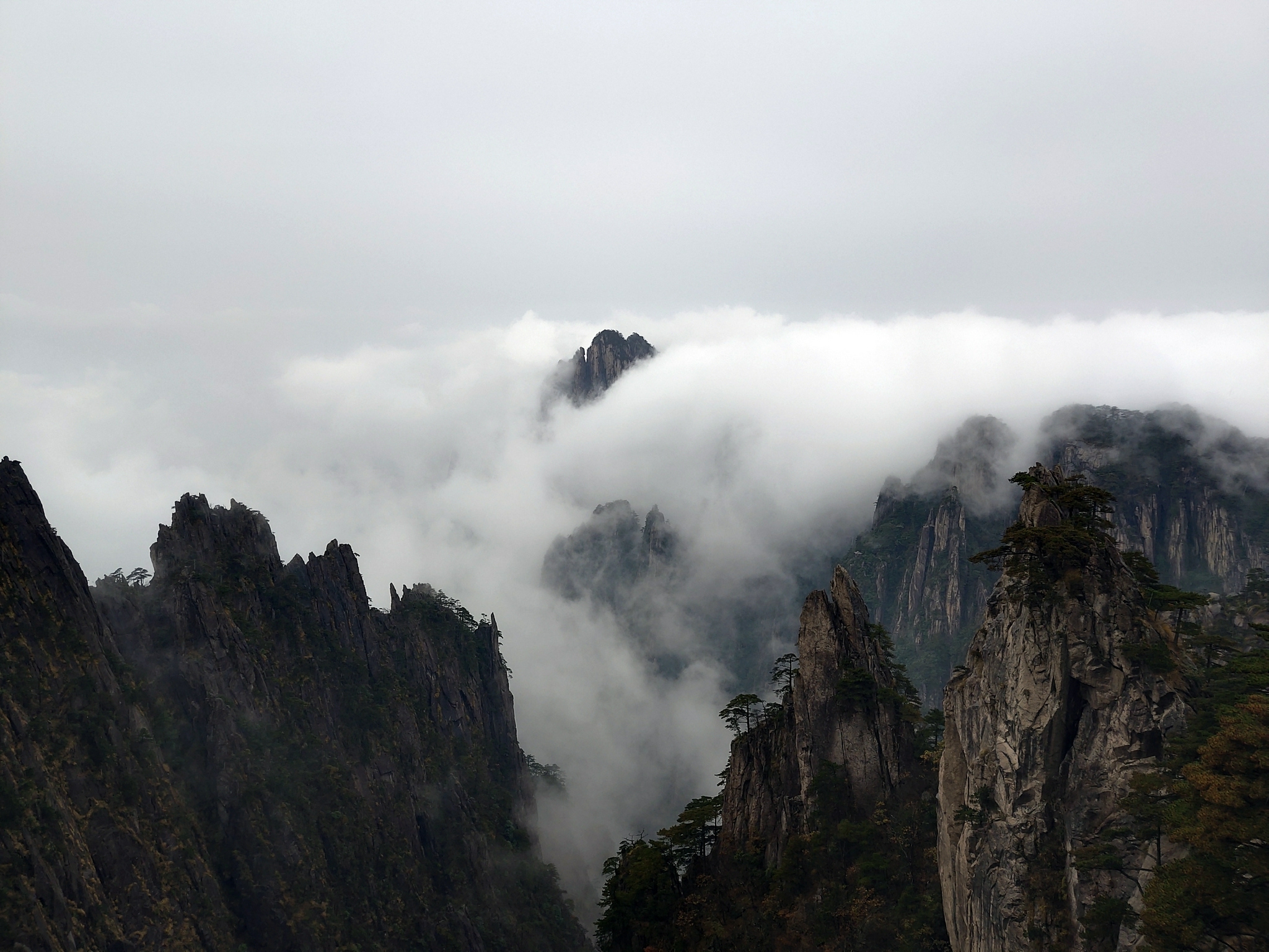 思窝自然而然黄山旅游指南五绝之一云海