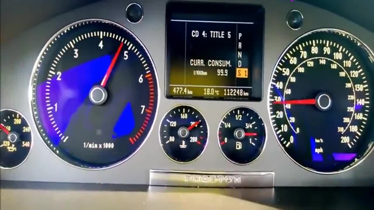 大众辉腾w120-100加速几秒?瞬时油耗高能