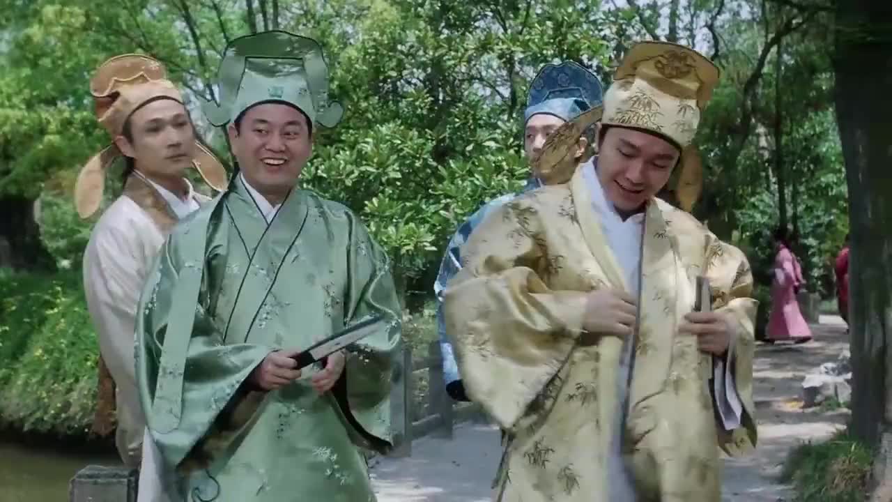 江南四大才子出场四人诗兴大发共同作诗星爷最后一句太搞笑了