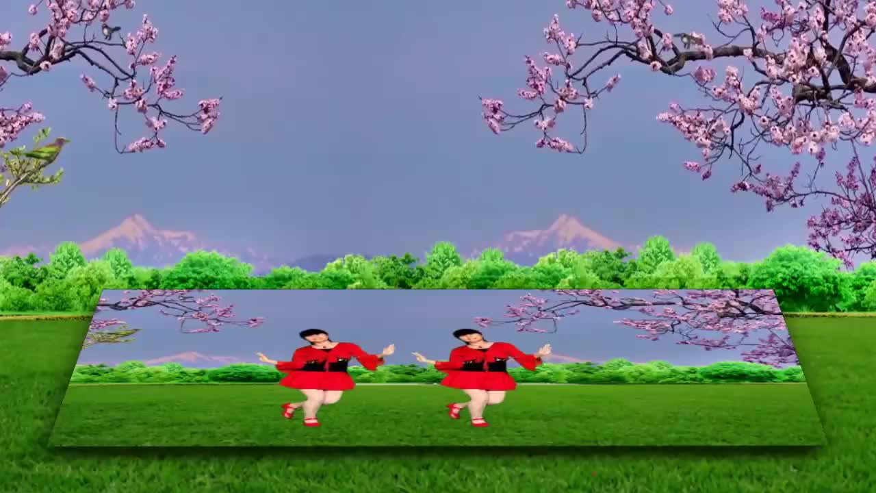 广场舞《桃花朵朵开》歌好听舞好看,简单易学