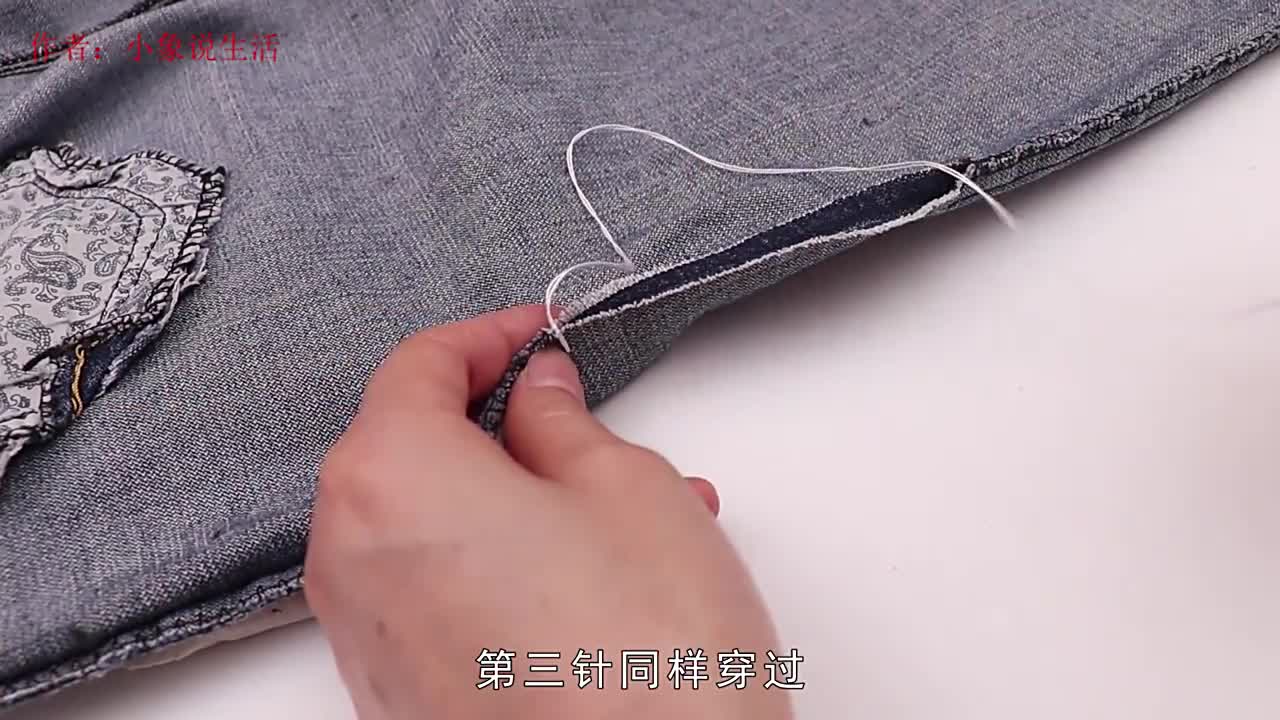 衣服开线怎么办教你一招锁边针法一学就会比机器缝的还精致