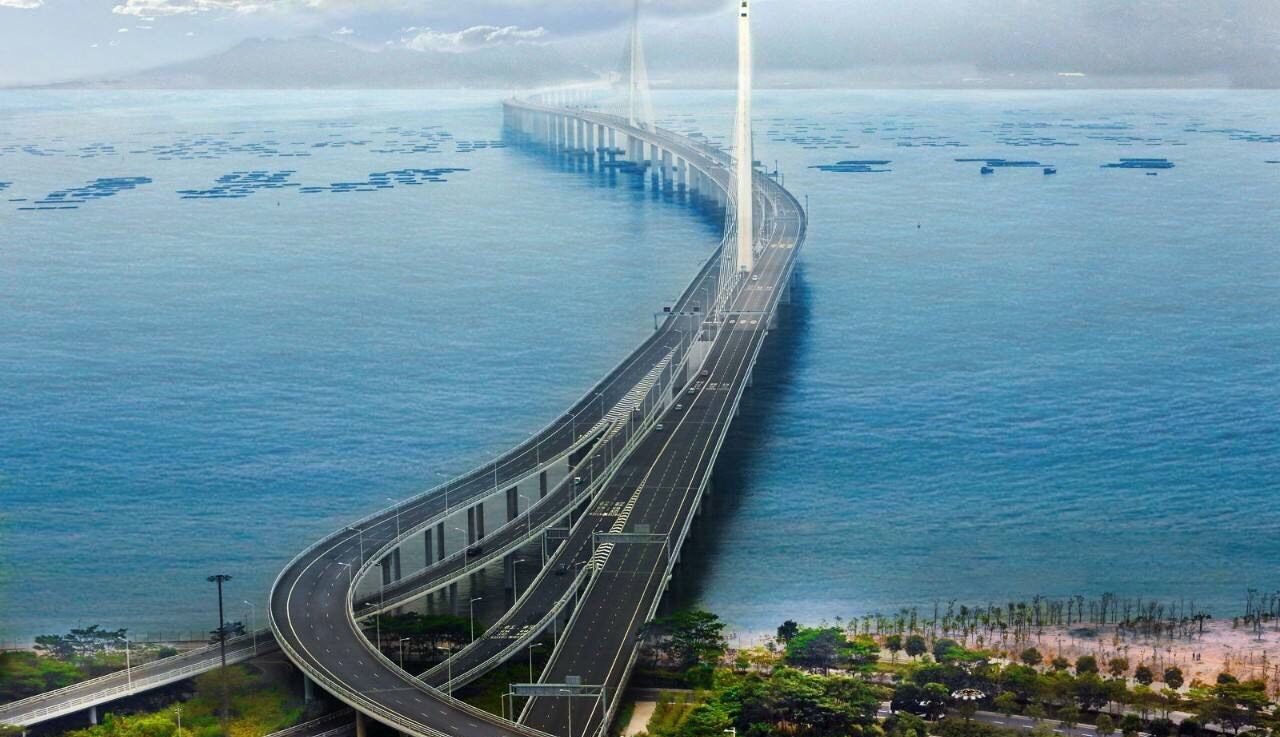 深圳湾大桥,特别雄伟壮观