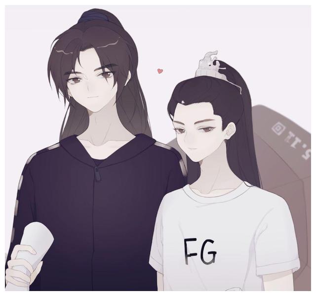 粉丝根据皓衣行路透照绘制罗云熙和陈飞宇漫画好看又上头