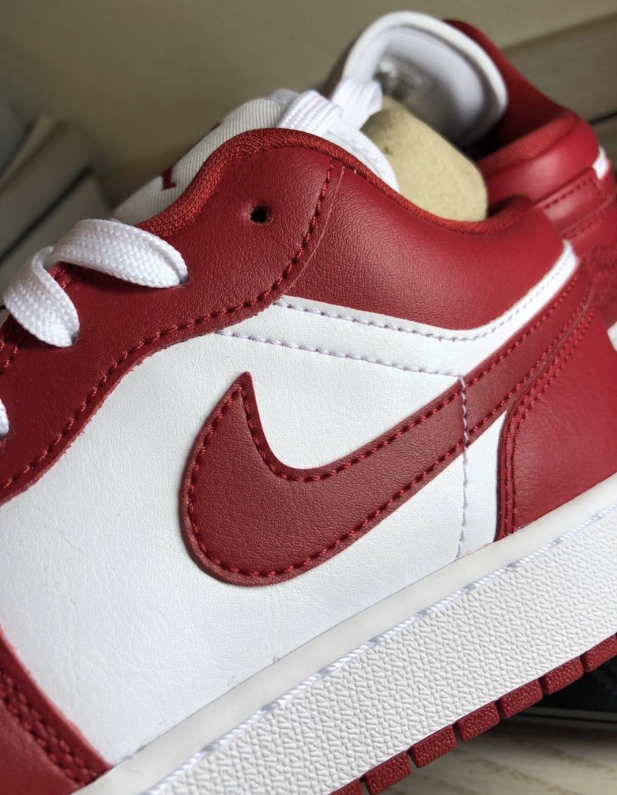 aj1 low 白红 极速开箱air jordan 1 low 白红|白红|极速|低帮_新浪