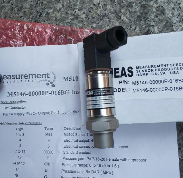 M5146-00000P-016BG压力传感器 MEAS__财经头条