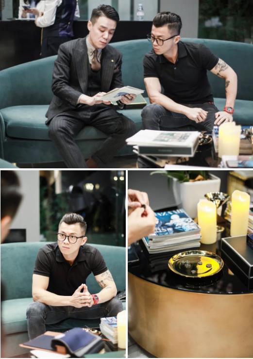 打样定版后,恰逢著名车评人陈震先生到店做西装.除此之外还继承mr.