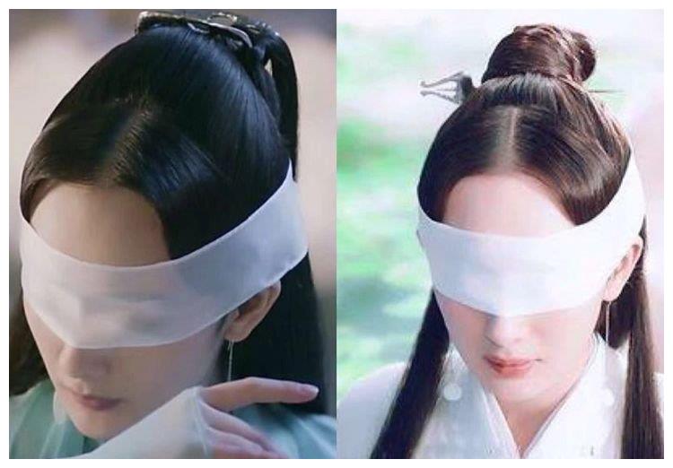 古装主角"丝巾蒙眼":白浅唯美,宁致远顽皮!