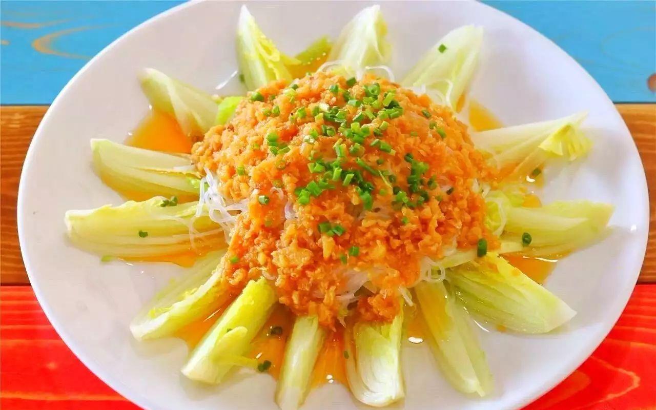 喜欢吃蒜的朋友不能错过的美味,蒜蓉粉丝娃娃菜,蒜香浓郁超好吃_高清