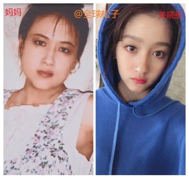 关晓彤妈妈怀孕时照片曝光颜值不输女明星还曾演过张艺谋电影