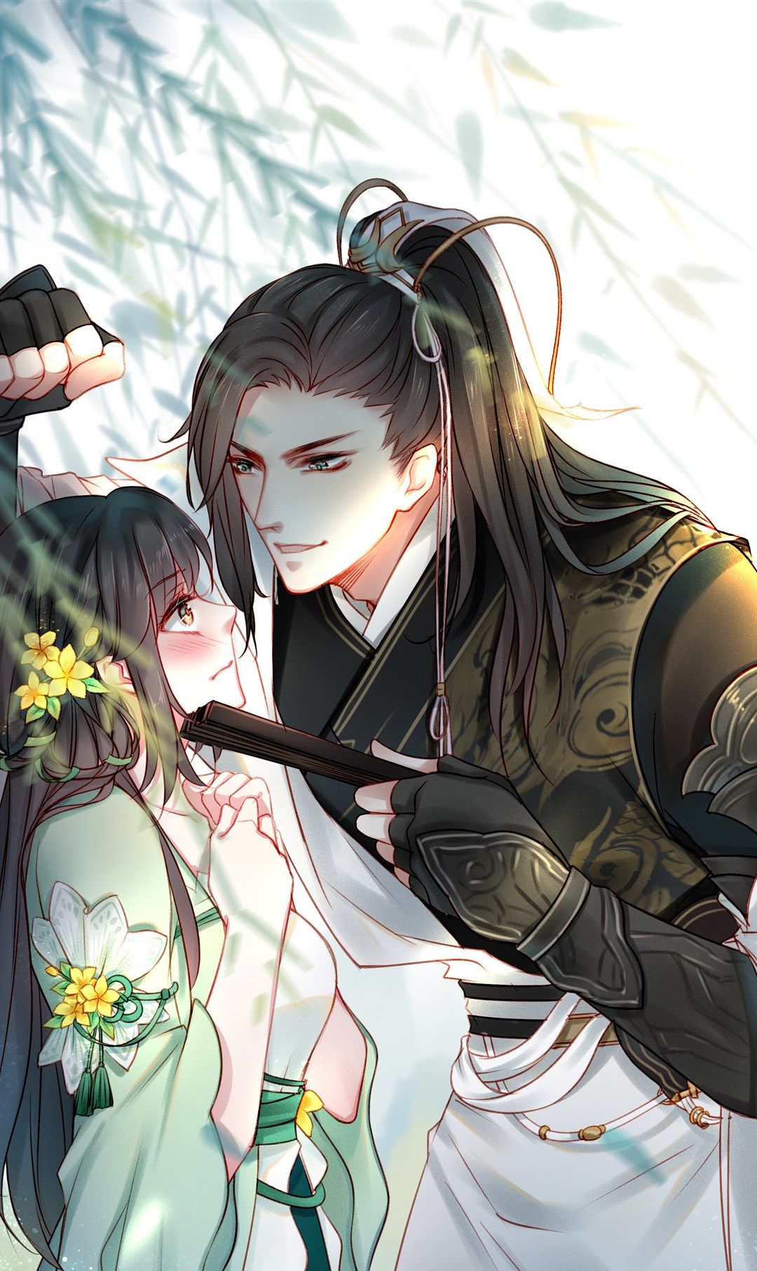 俏皮古风情侣插画,快意恩仇的武侠世界,也有可爱温馨的一面