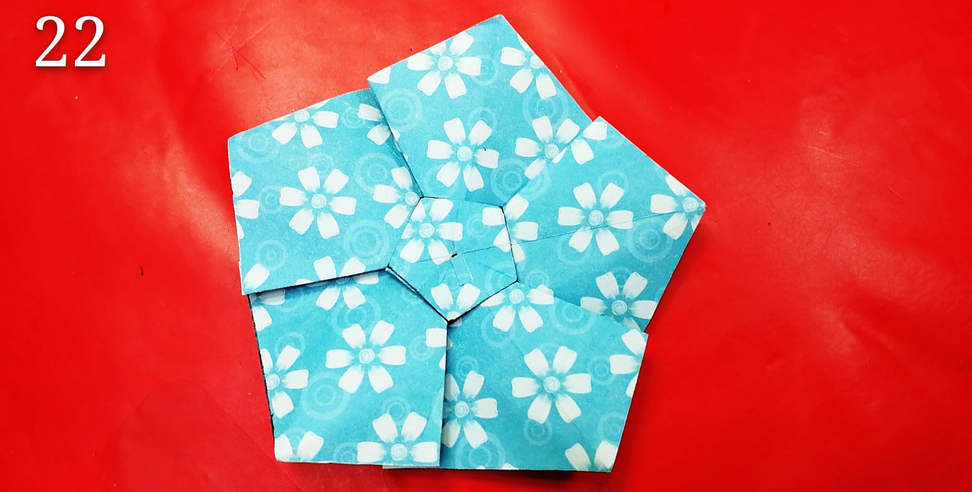 折一个非常精致的茶杯垫图纸详细教程,非常简单看一遍就会了