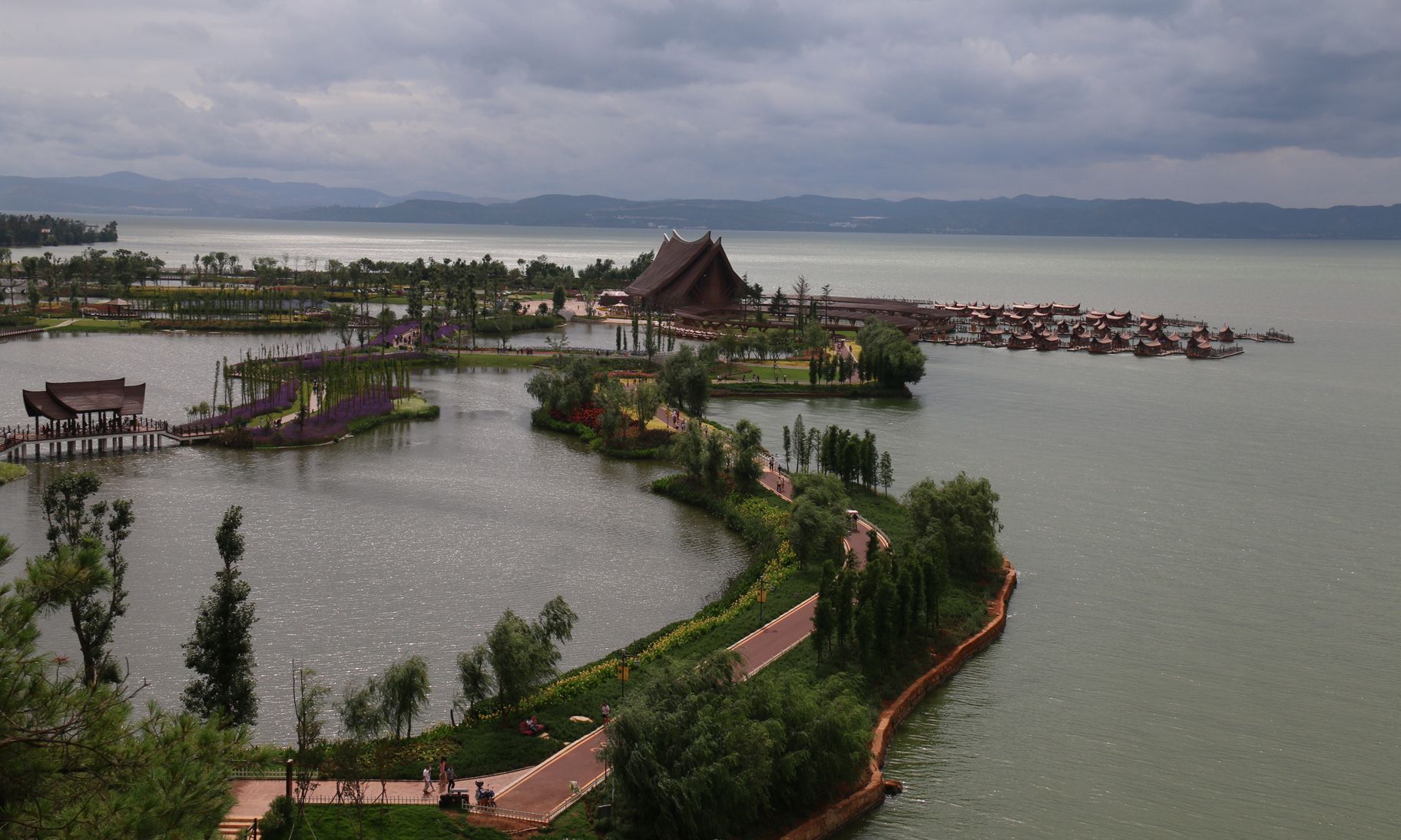 昆明滇池海口的"大桥"与"小桥"_高清图集_新浪网