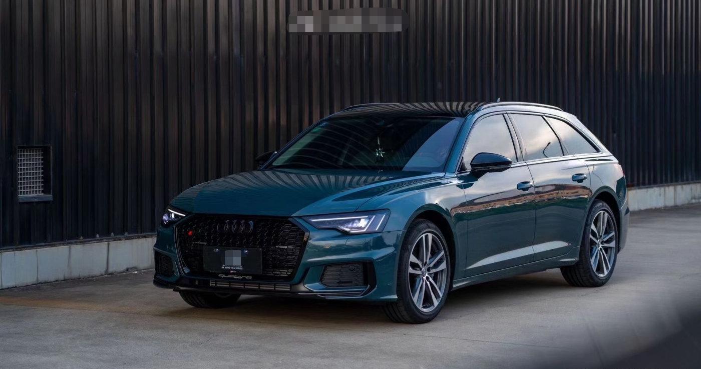 奥迪rs6改色阿瓦隆绿走在街上绝对独一无二