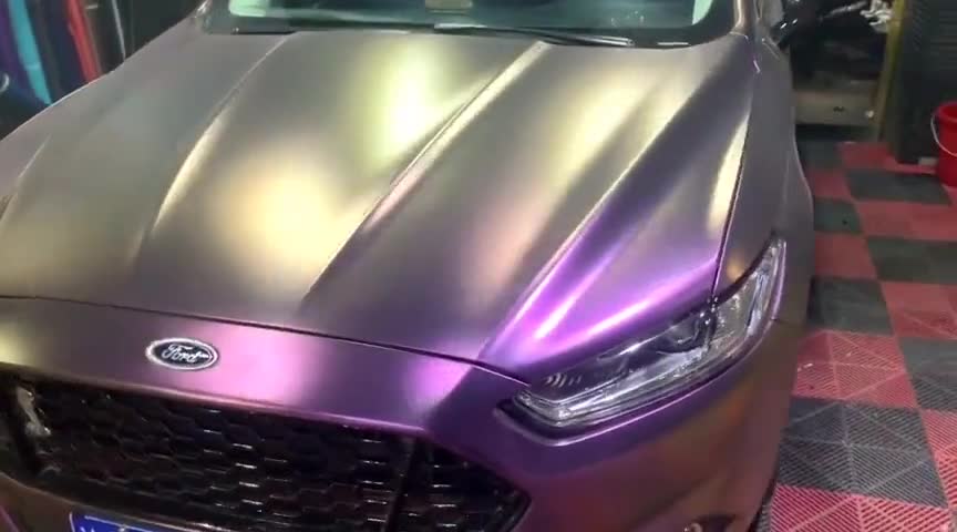 改色膜之蒙迪欧电光酱紫,变色龙