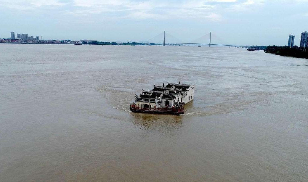 长江中心的"观音阁",常年遭大水淹袭,却没有被拆还受国家保护_高清