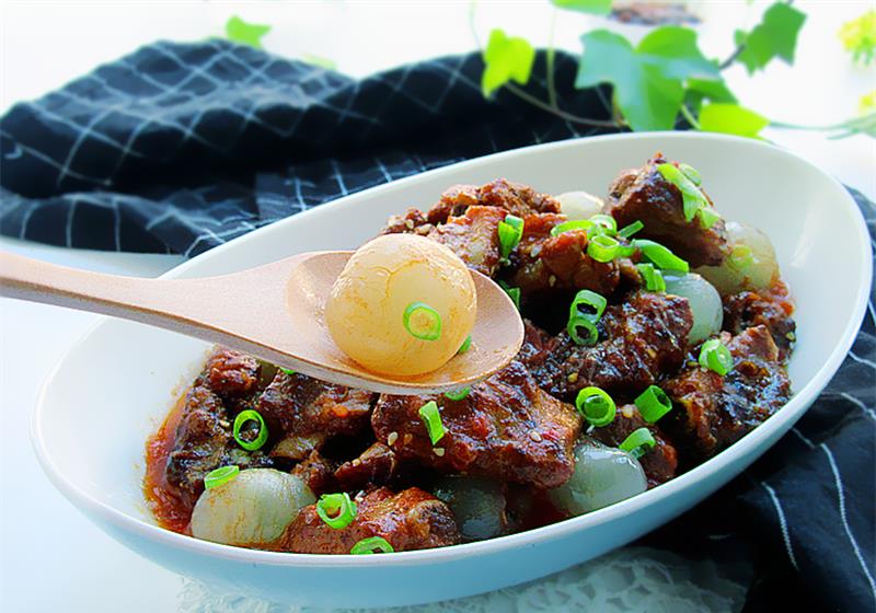 创意菜茄汁排骨龙眼肉