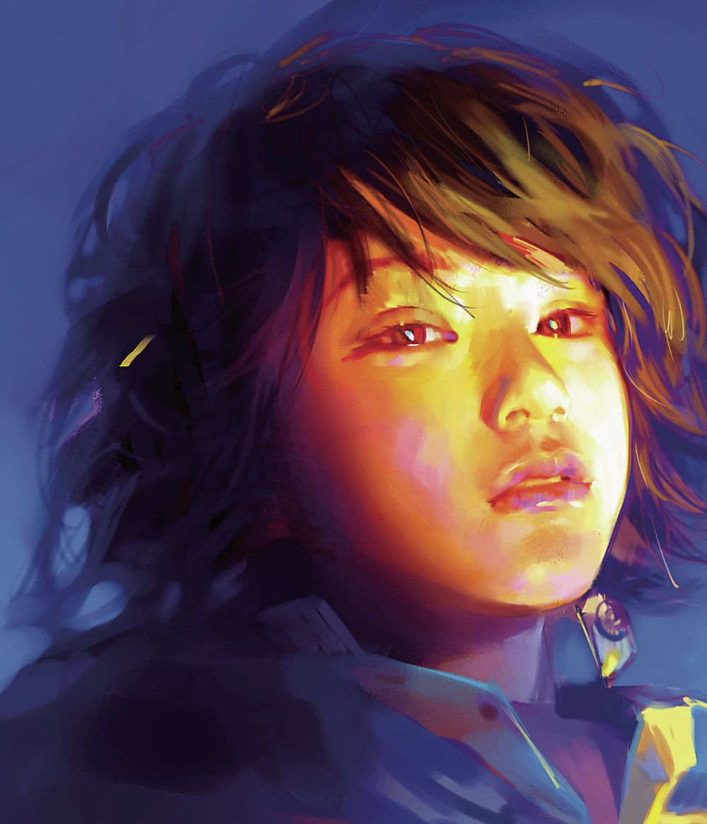 漫画家本杰明美女动漫插画集,厚涂水彩风格,极具个性