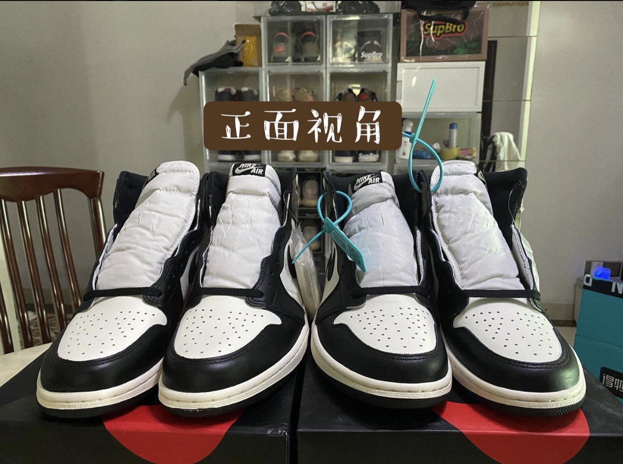 aj1摩卡 小倒钩真假对比|鞋头|真假|弧度_新浪新闻