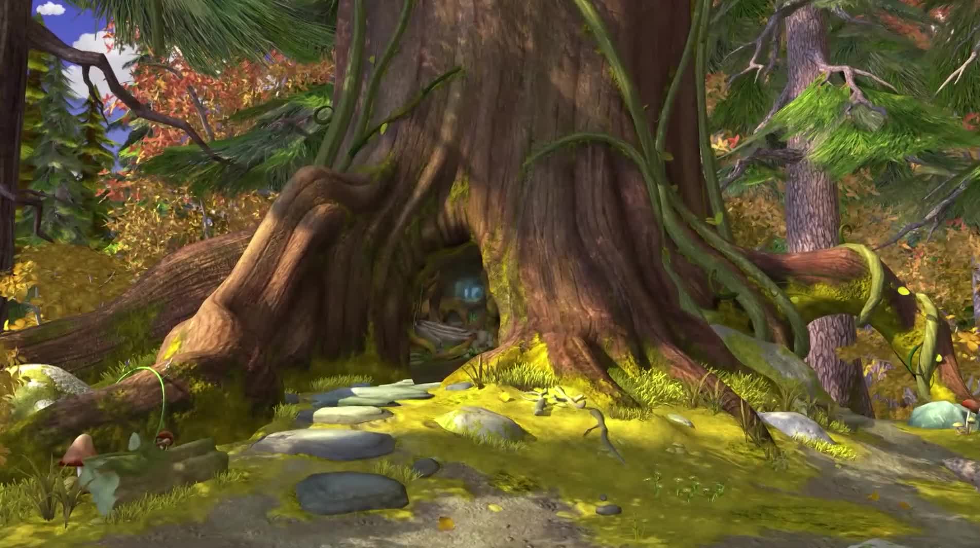 熊出没强烈拒绝熊大为不跟熊二泡泥巴浴装睡的技巧真的高