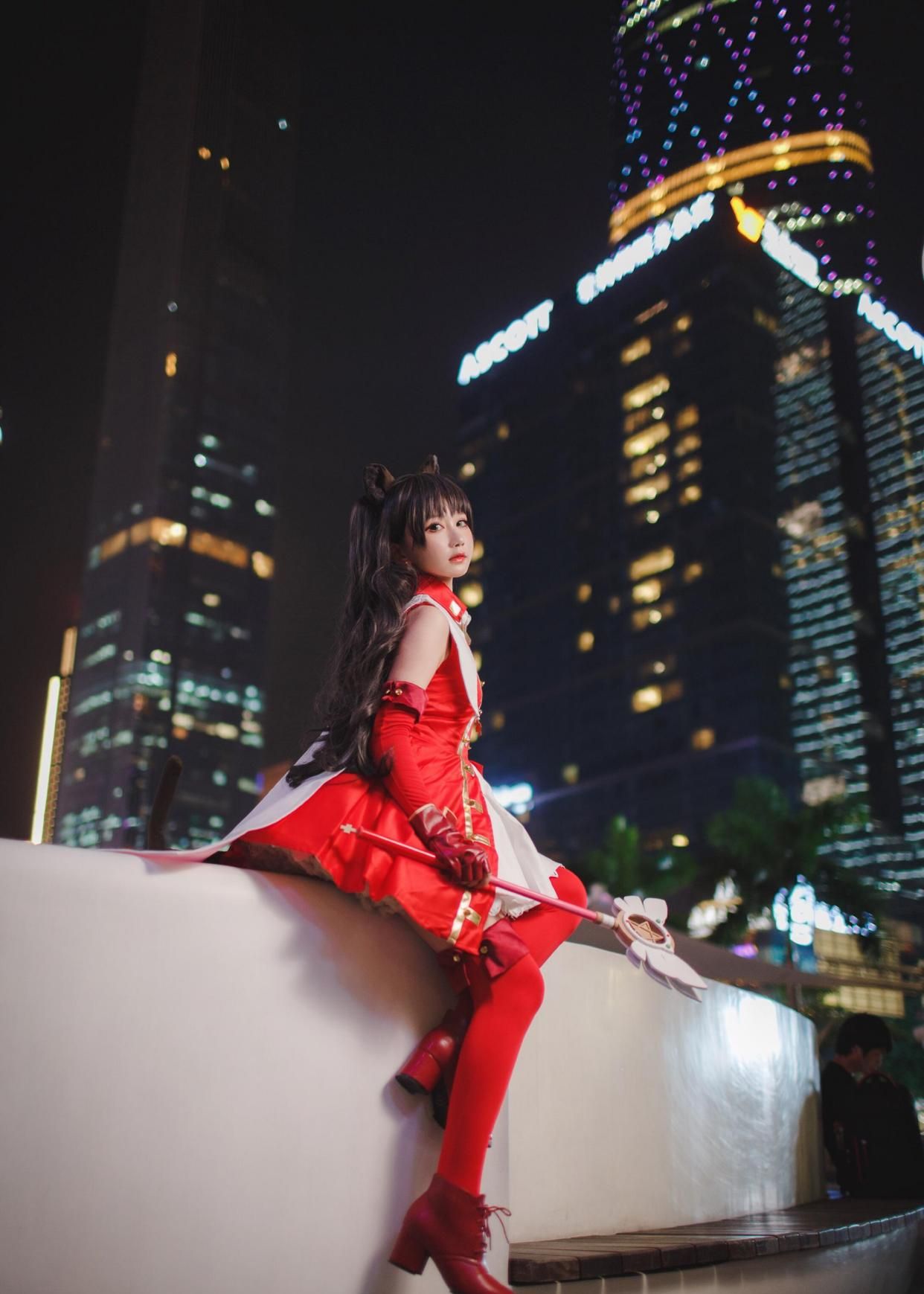 《fate/grand order》:小姐姐cos的远坂凛太可爱了!