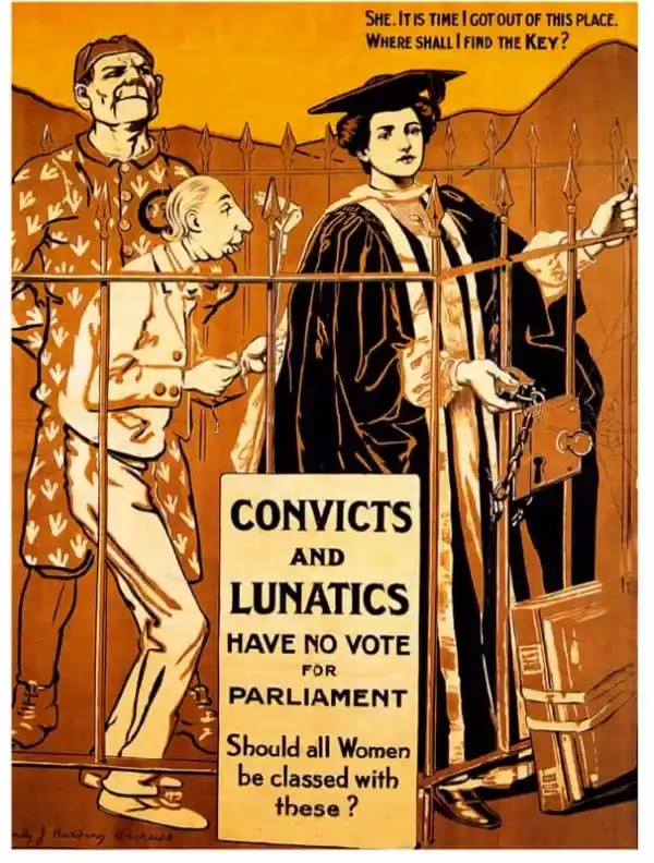 海报性别政治从英国到美国那些赞同与反对女性投票权的声音