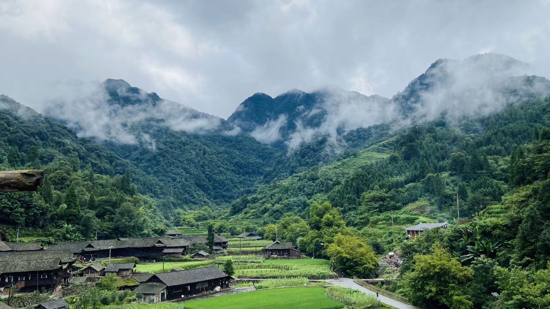 拍摄主场景之一牧笛溪村