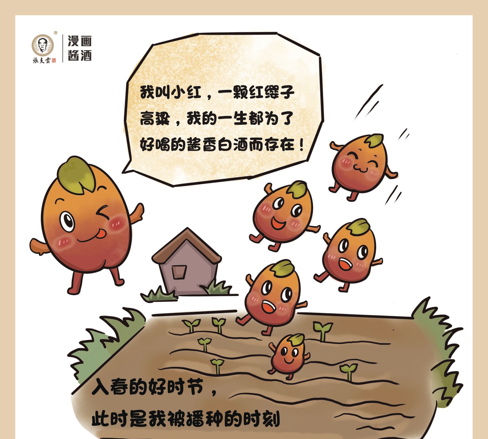 1 / 16 我叫小红,一颗红缨子高粱,我的一生都为了好喝的酱香白酒而
