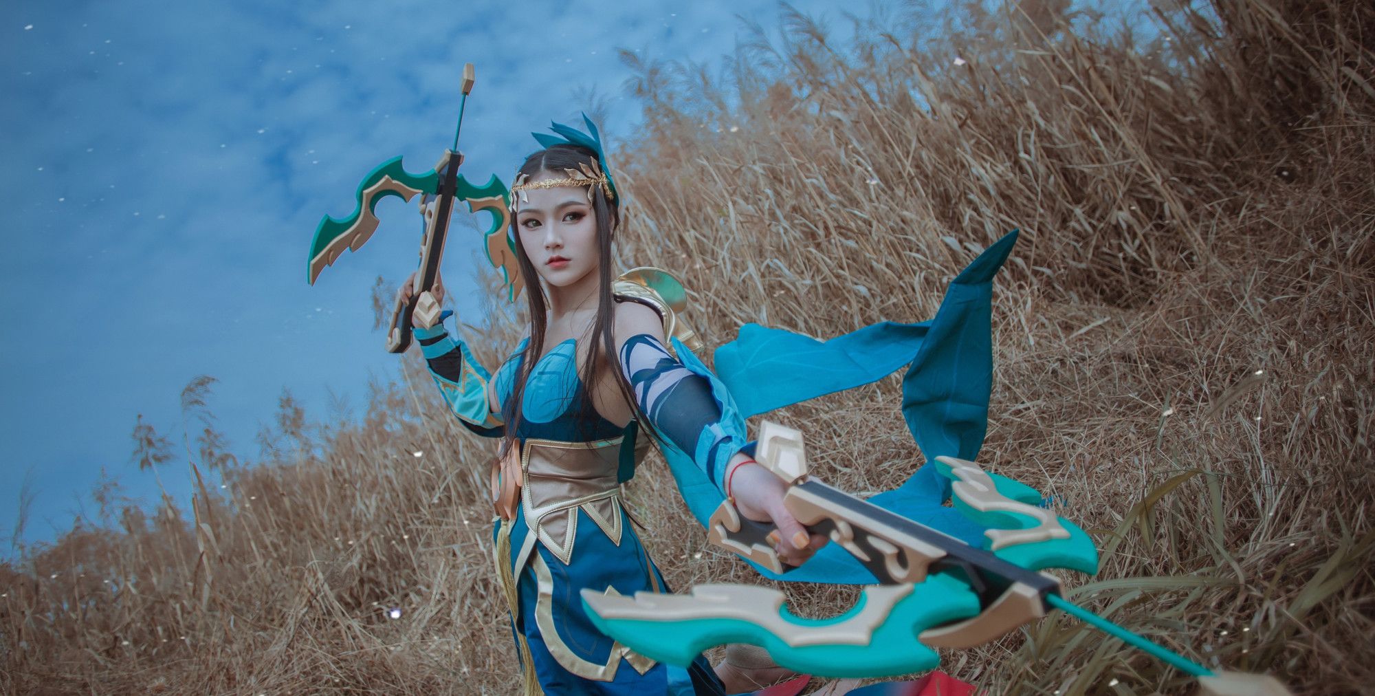 王者荣耀cosplay:峡谷六美之虞姬,小姐姐cos真美,爱了真的好美