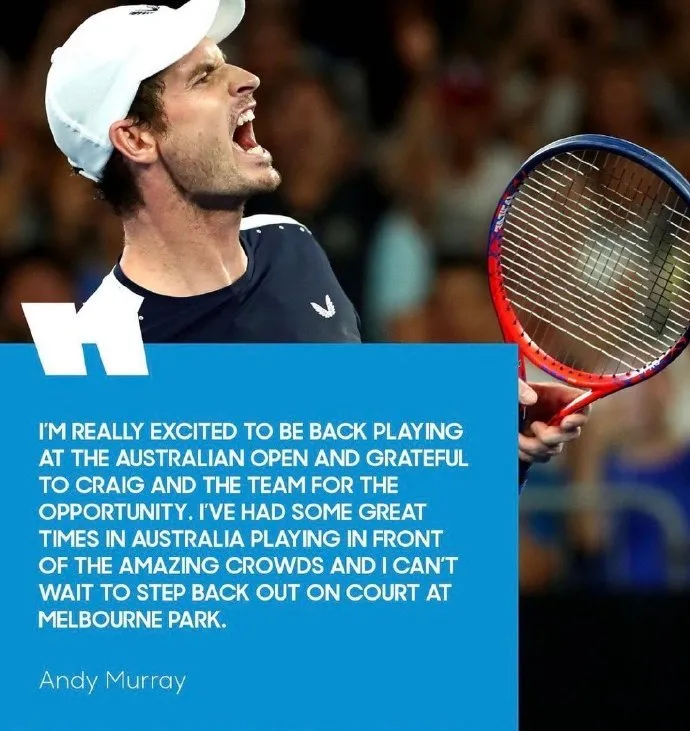 穆雷获澳网外卡，沙波提前入境澳洲，萨卡里荣膺希腊最佳女运动员