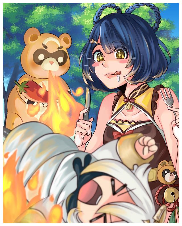 原神论应急食物派蒙的十种烹饪方法趁她还没发现赶紧加柴炖掉