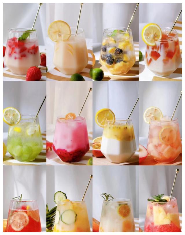 天太热!来制作这100款梦幻冰饮,加上冰块和水果,喝了停不下来