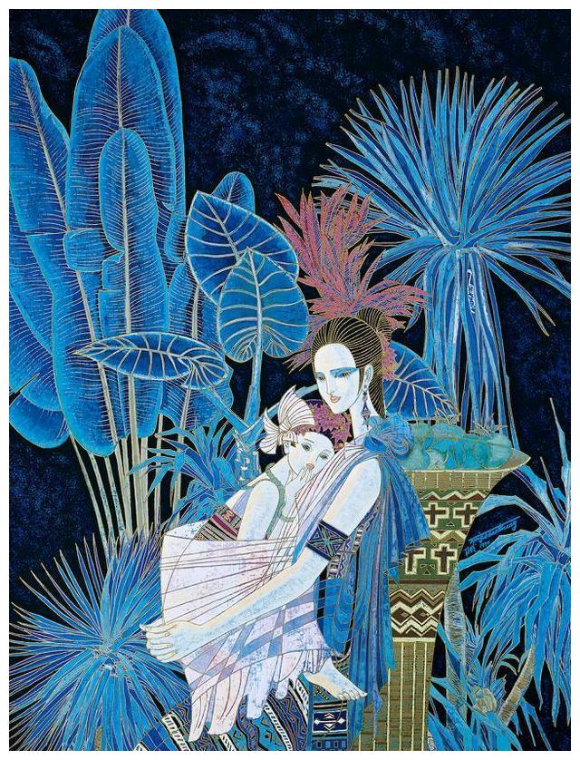 津门网现代重彩绘大师丁绍光绘西双版纳共赏