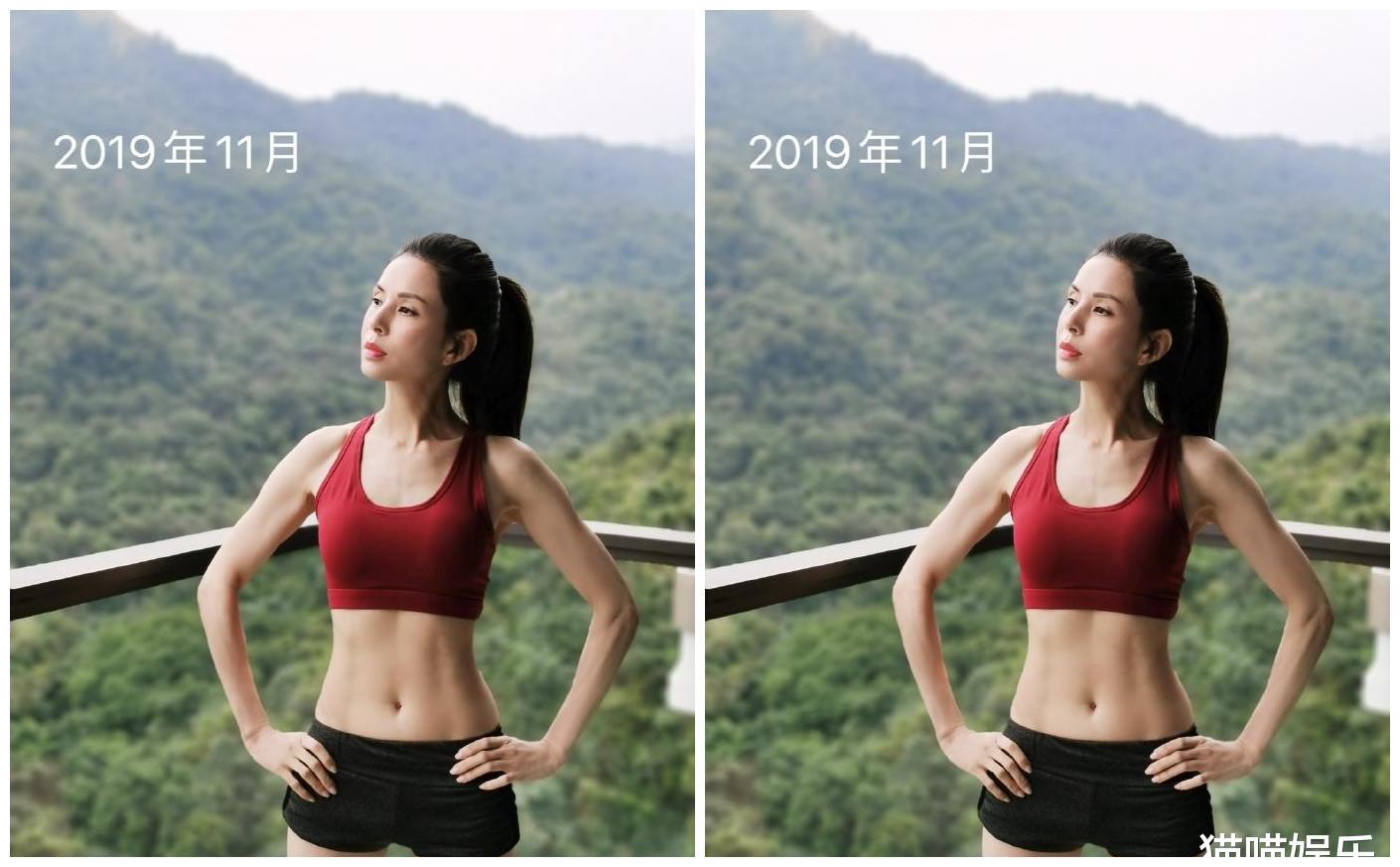 李若彤晒健身照,六块腹肌清晰可见,网友:逆生长