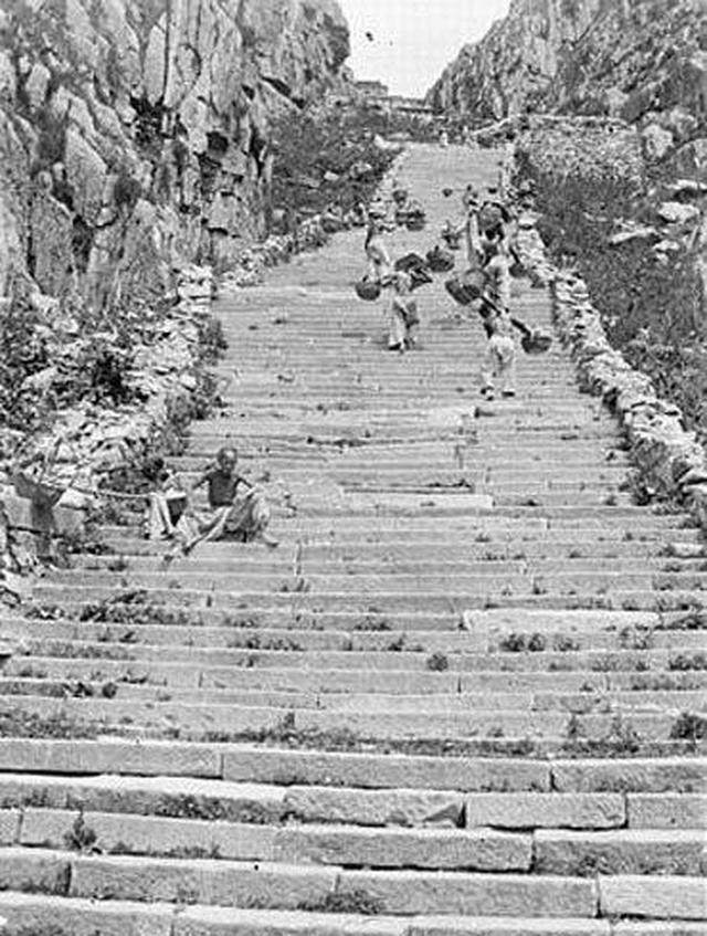 老照片之清末1907年山东泰山珍贵影像休闲区蓝鸢梦想 - Www.slyday.coM