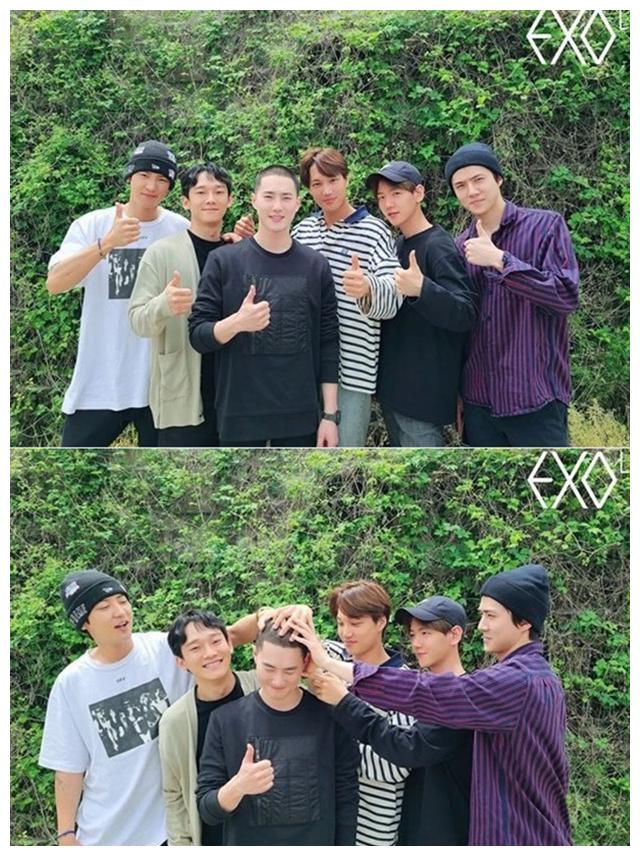 队长suho入伍,exo成员们送行,chen成为大家的焦点