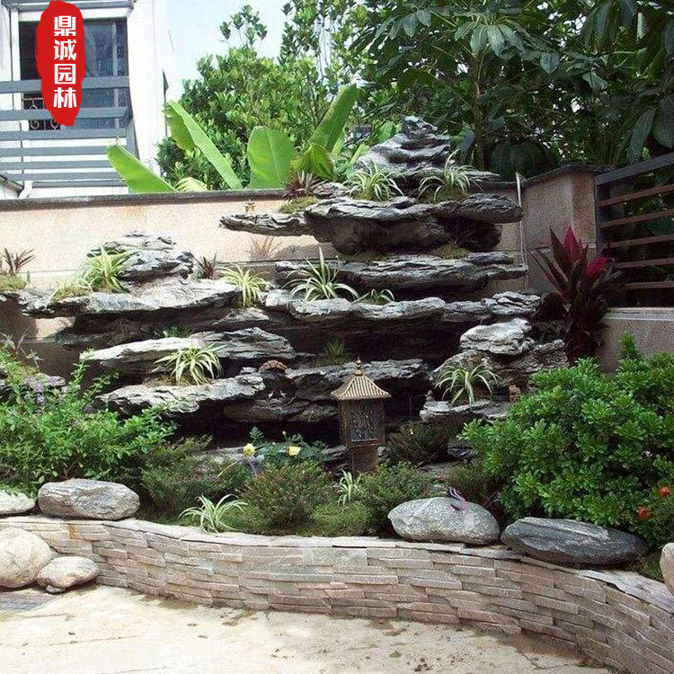 英石室内假山盆景石材英石创意盆栽绿植造景设计常用石