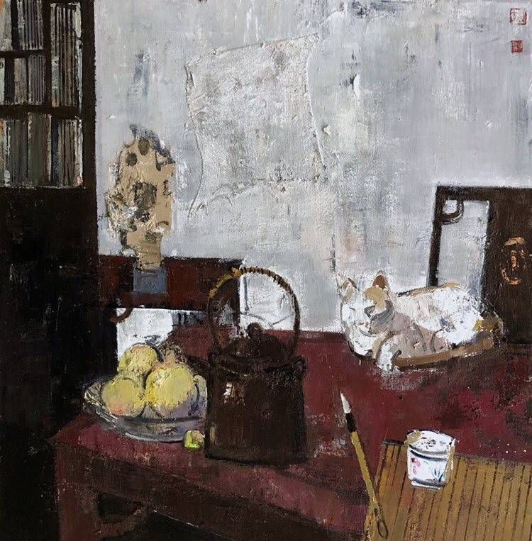 安徽宿州油画家王盼盼的观物志系列油画作品