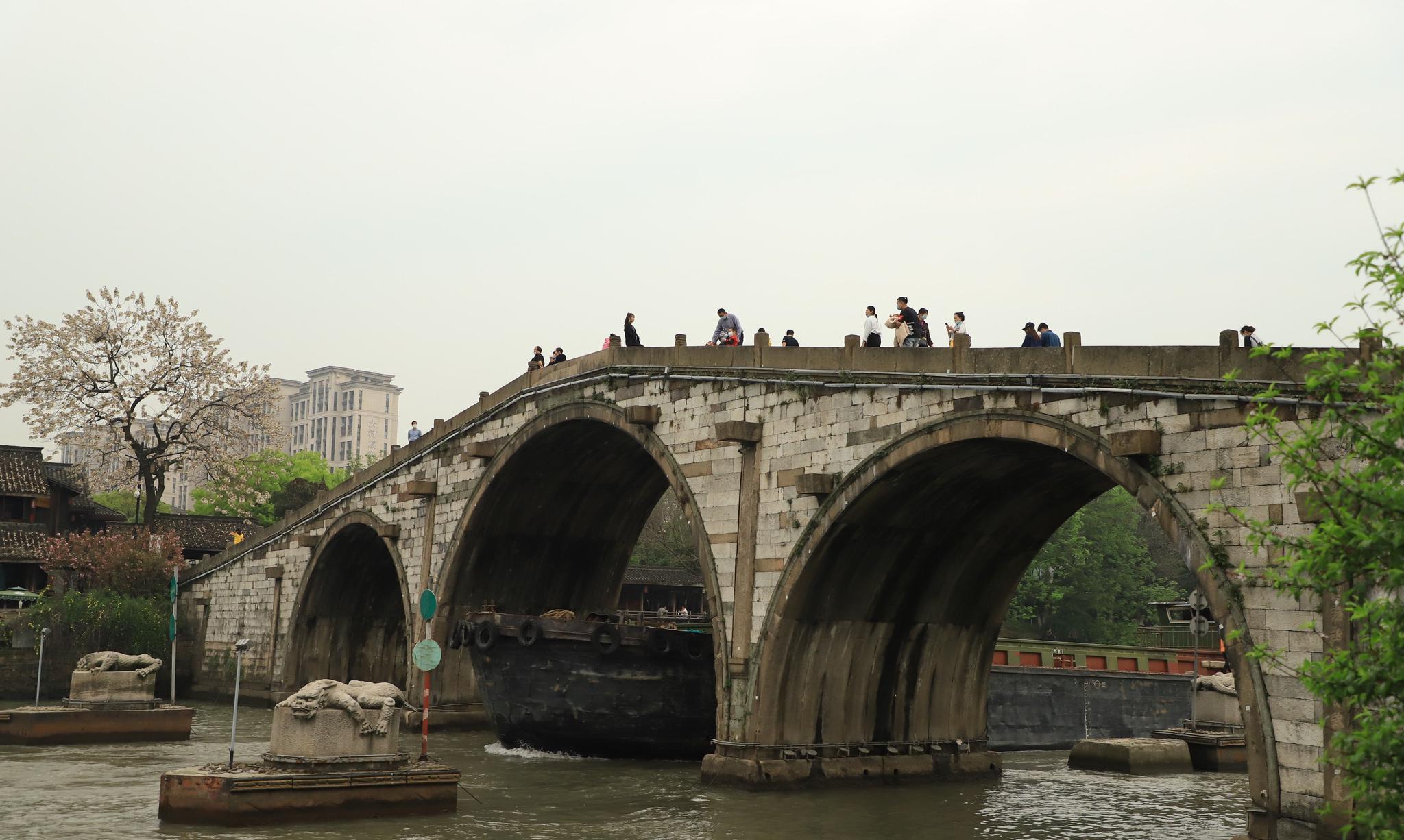 杭州京杭大运河之拱宸桥,真是去了十次也看不厌