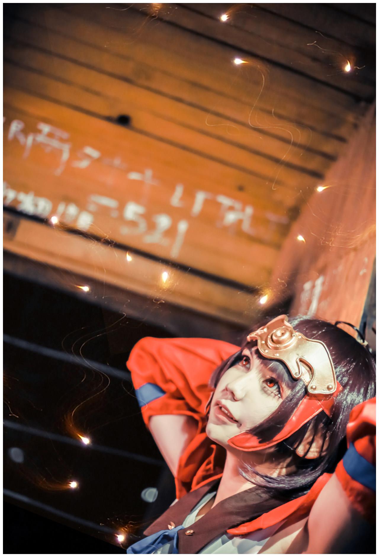 甲铁城的卡巴内利 无名cosplay,我一定要杀光所有卡巴内!