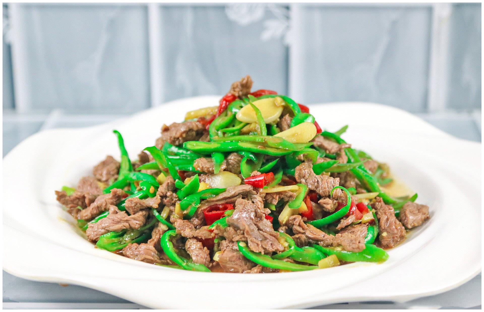 看着都流口水,做法特别简单|炒牛肉|青椒|牛肉_新浪新闻