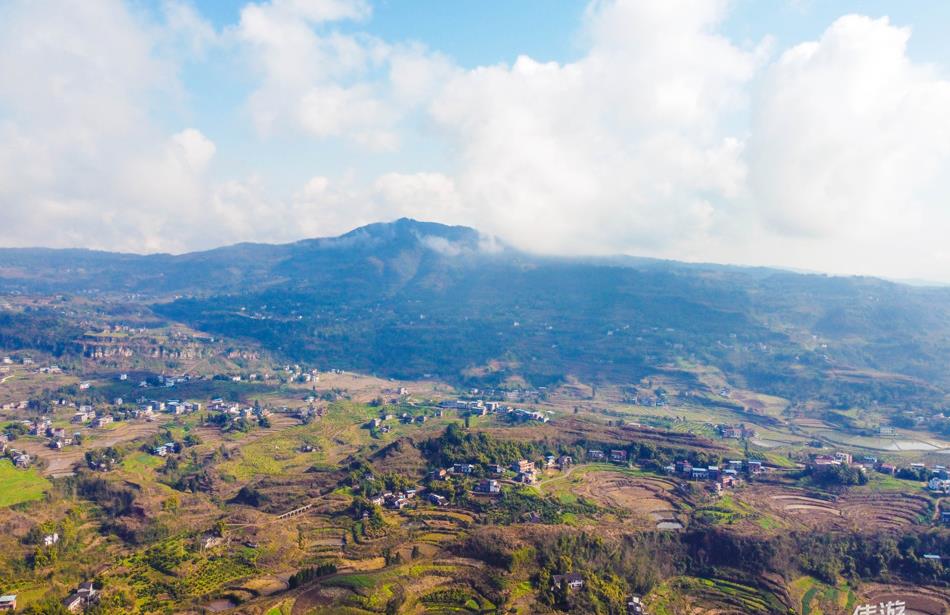 无人机航拍重庆开州临江镇,美丽乡村入画来