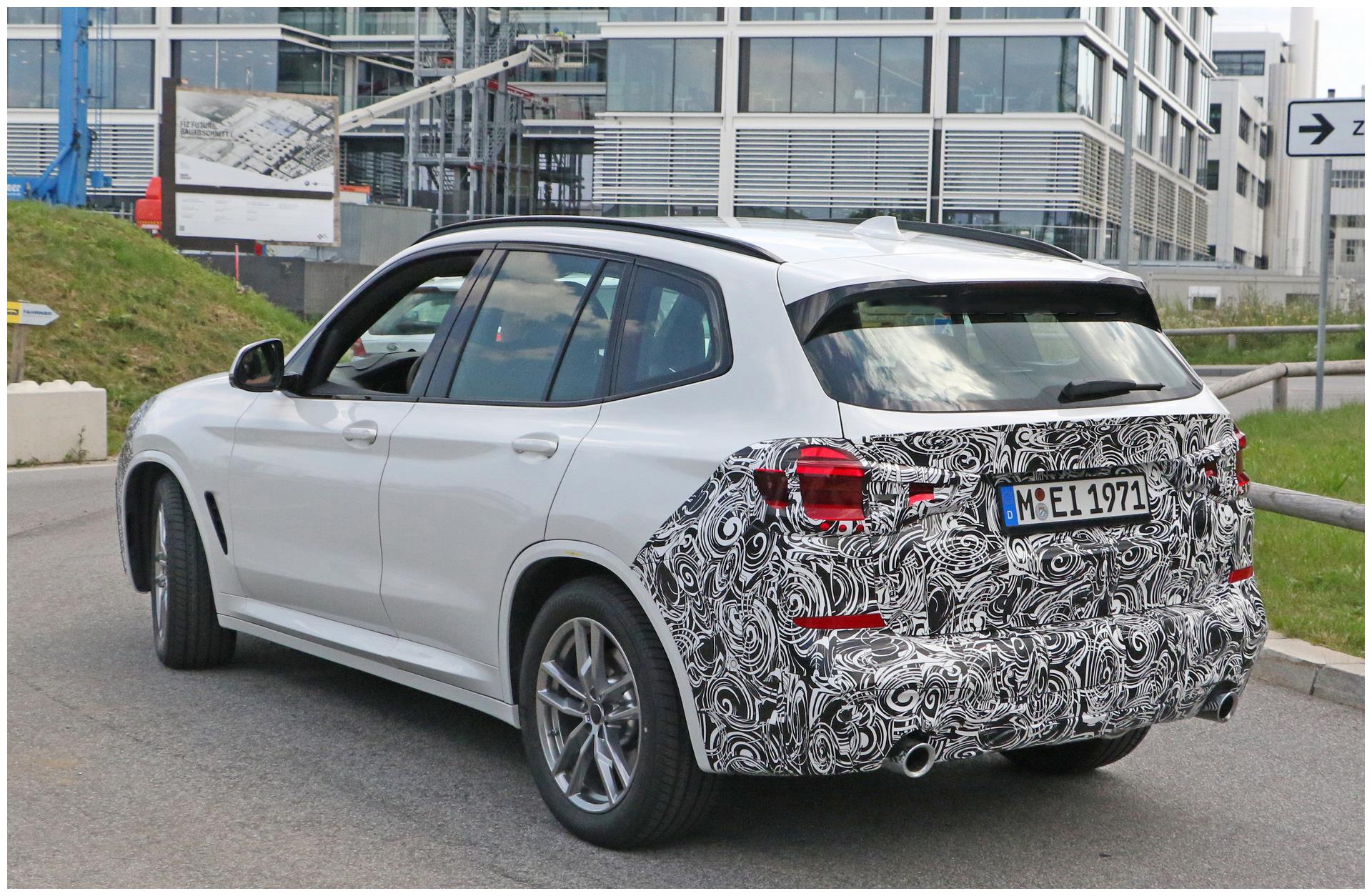 2022款宝马x3改款车型测试谍照,预计将于明年下半年亮相