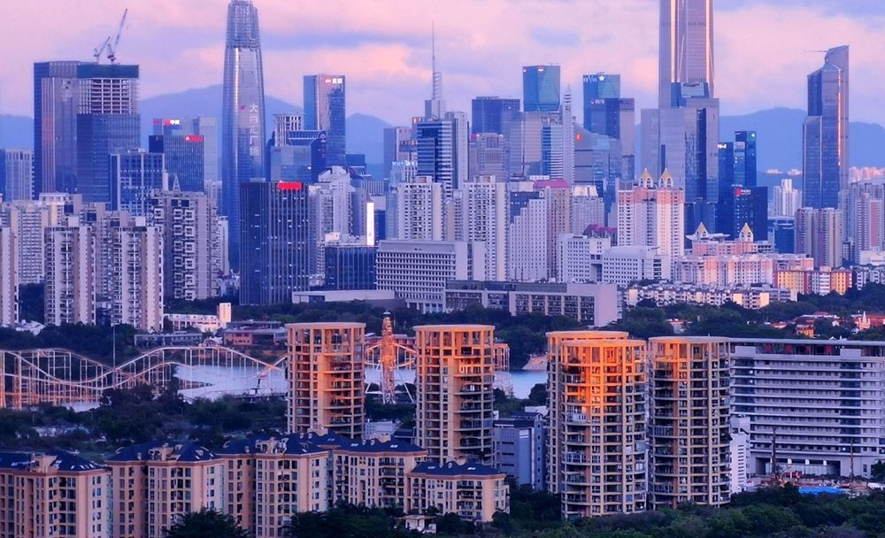 换个角度俯瞰深圳cbd,看看一线城市的cbd长啥样!