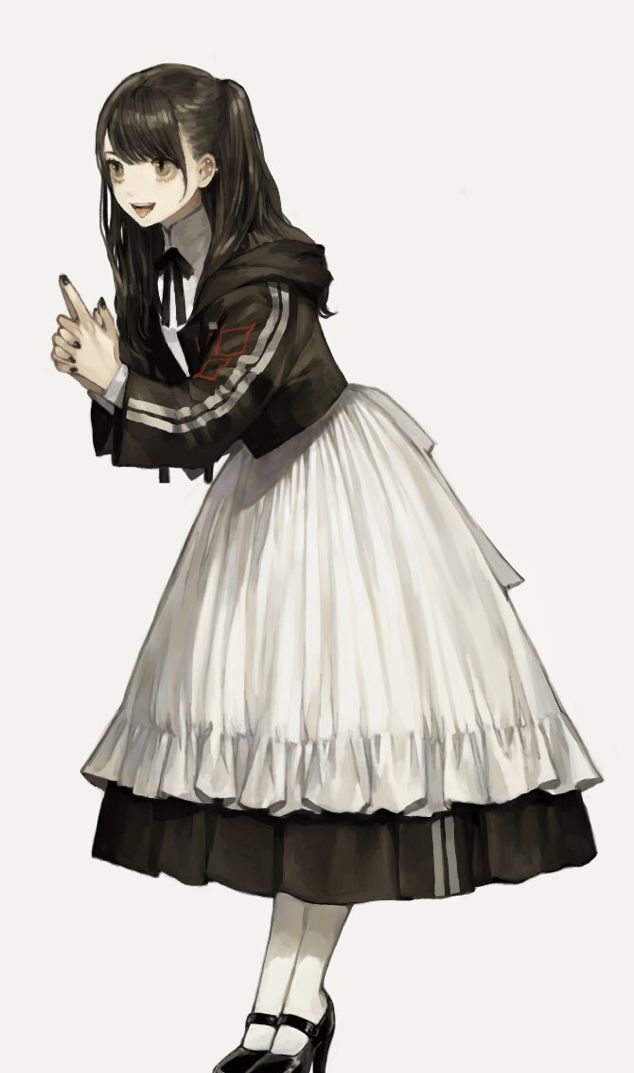 1 / 9 富有神韵的女仆装插画,色彩简洁,酷酷的超可爱.画师:sakauchi0