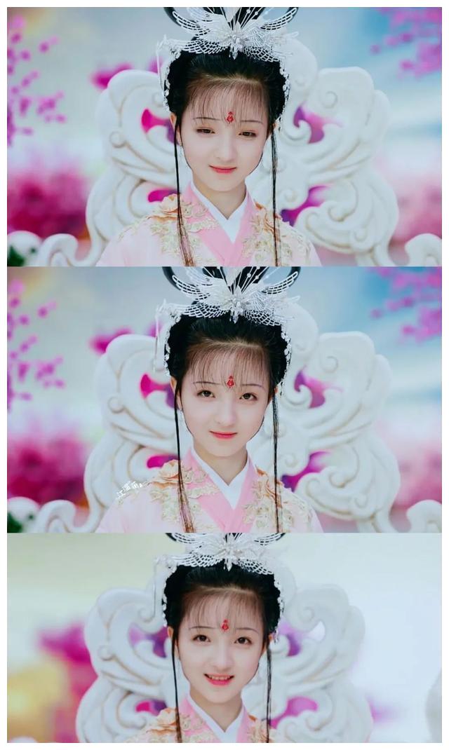 而《天真派:西游记》里的扮相更加惊艳,这一版高小姐清丽明秀,笑眼