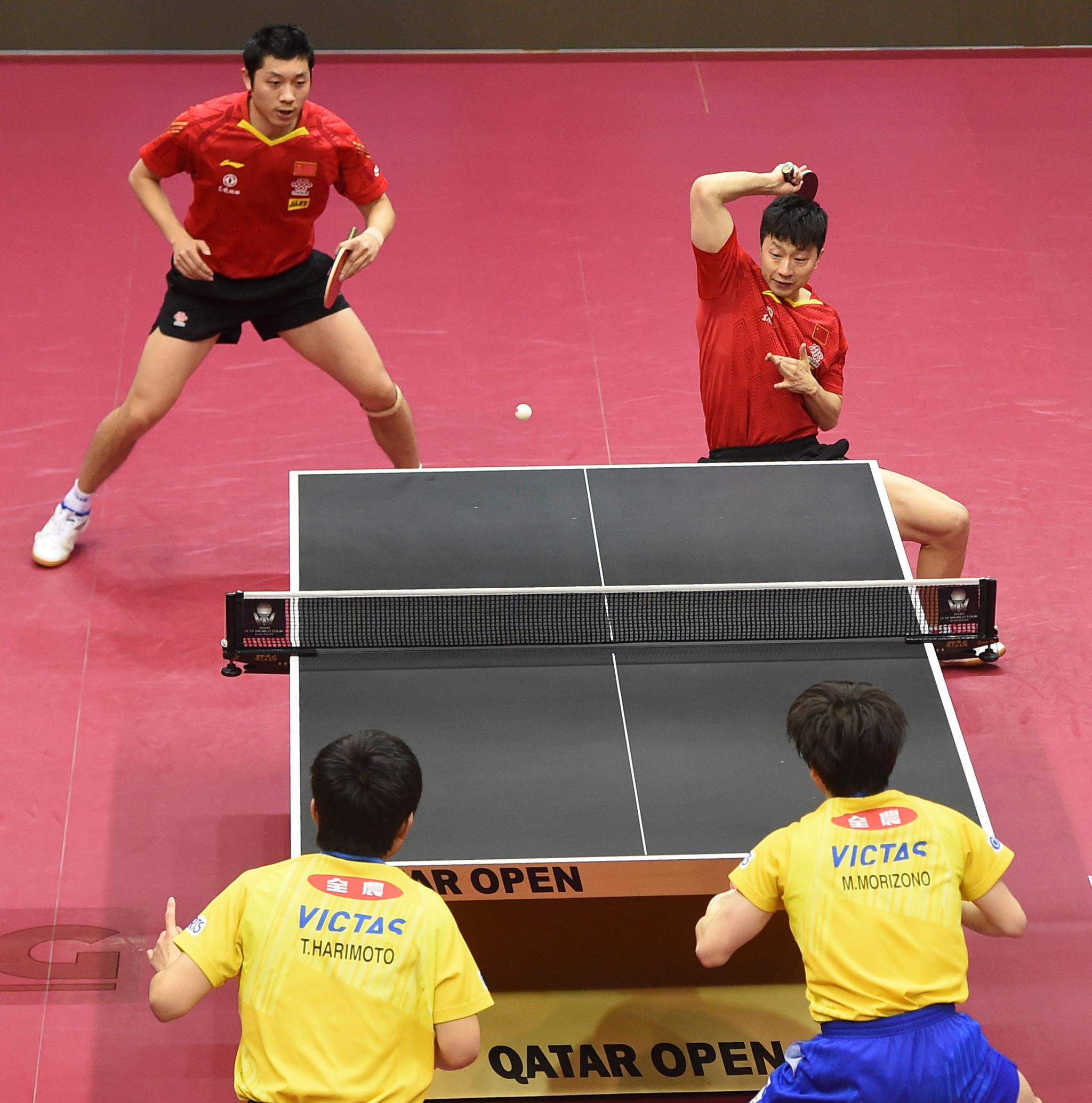 乒乓球——卡塔尔公开赛:马龙/许昕晋级男双四强_高清图集_新浪网