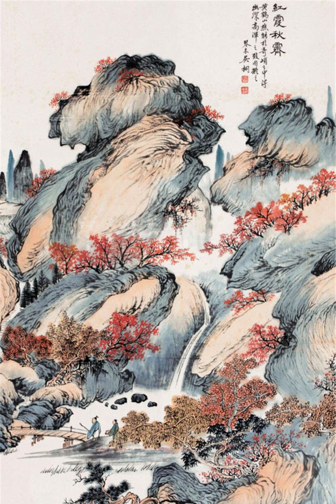 近现代海派名家吴琴木山水画作品欣赏