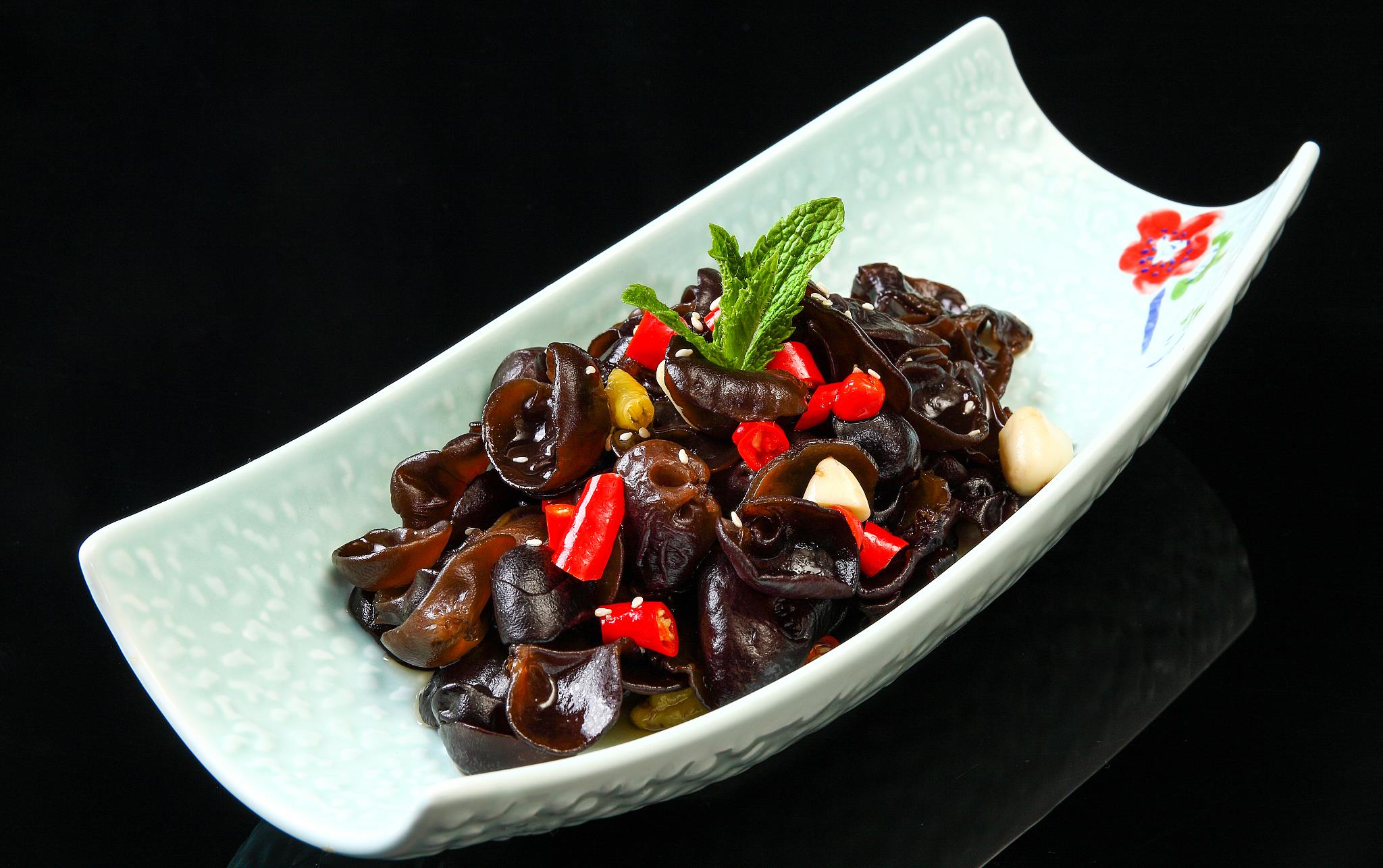 黑木耳低脂美味新鲜爽口香辣健脾开胃