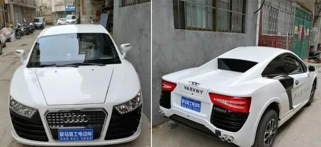 国产新能源车实力山寨,五个圈的奥迪,你见过吗?